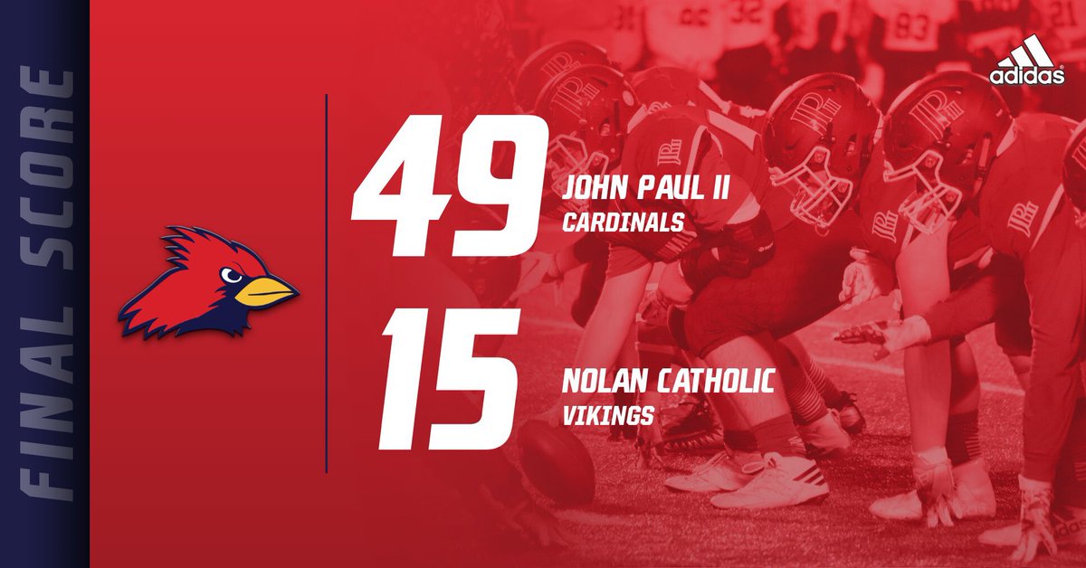 JPIIHSSports's tweet image. Cardinals WIN!!! JPII defeats the undefeated Vikings to earn a trip to the @TAPPSbiz Semi-Finals!  Cardinals hold Nolan scoreless in the final 3 quarters!!!