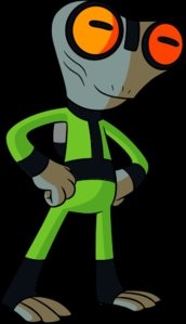 Grey matter:everyone says hes a frob but i dont see it tbh also wuts that black strip supposed to be? Is it hair? Oh god does greymatter have haor? I dont wanna think ant it/10