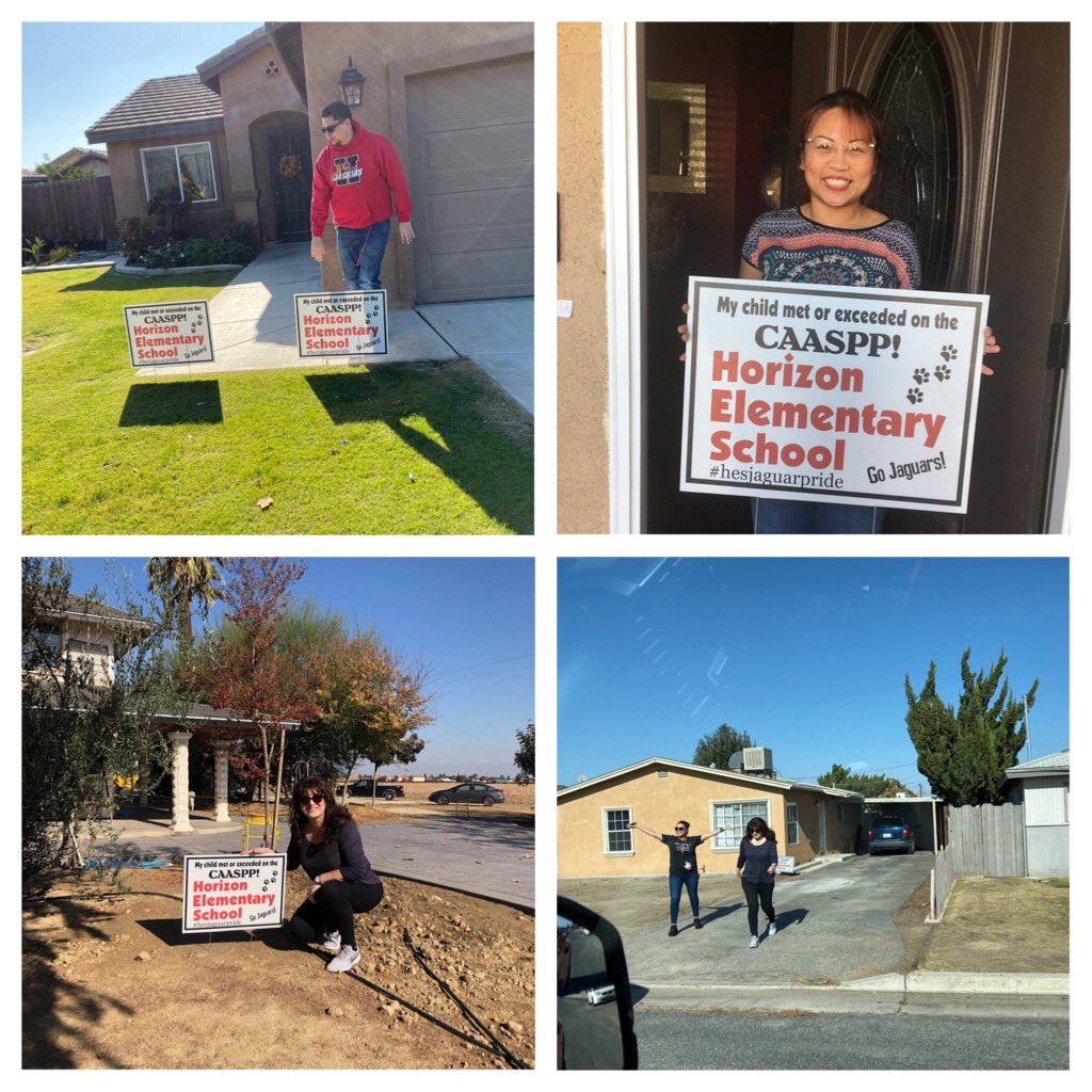 Had a blast going house to house delivering yard signs to our <a href="/Horizon_Jaguars/">Horizon Elementary School</a> students who met or exceeded on the CAASPP! <a href="/RyanAbsey/">Ryan Absey</a> <a href="/CounslrSaucedo/">Isaac Saucedo</a> @auelotlan <a href="/MrOsuna21/">𝔼𝕟𝕣𝕚𝕢𝕦𝕖 𝕆𝕤𝕦𝕟𝕒 😎☀️🍉</a> <a href="/MrsFlowerz/">Mrs. Flores</a> @SAaronResendez <a href="/Mr_Brian_Bell/">Brian Bell</a> <a href="/McFarlandCI1/">McFarland C & I</a> <a href="/AmbelinaGDuran/">Ambelina GarciaDuran</a>