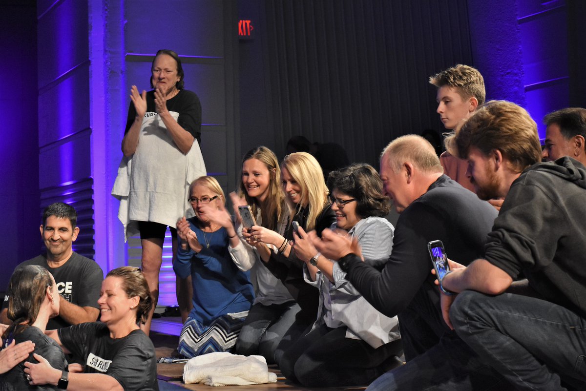 GraceChurchIN's tweet image. Another #GraceRooted session in the books! 
Tonight, all the groups came together tonight to celebrate baptisms, each other, and the work of God in their lives!