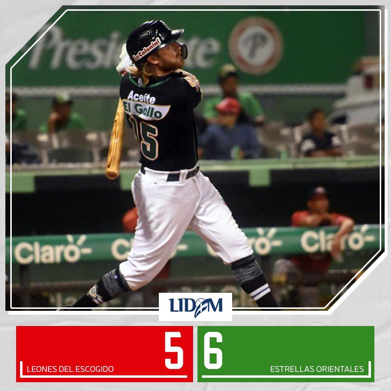 LIDOMRD's tweet photo. VICTORIA PARA LOS CAMPEONES NACIONALES ‼️‼️ BRIIIILLAN LAS @EOBASEBALLCLUB ✨🌟

#LEvsEO
#LIDOM
#CopaBHDLeon https://t.co/Q9jhaaMJEZ