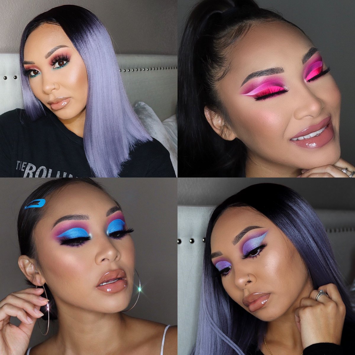 k_alyshaa's tweet photo. Just a few looks I did. 🥰
 I love what I do. 
#makeup https://t.co/X79Jy2aCpz