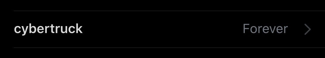 Cybertruck muted forever