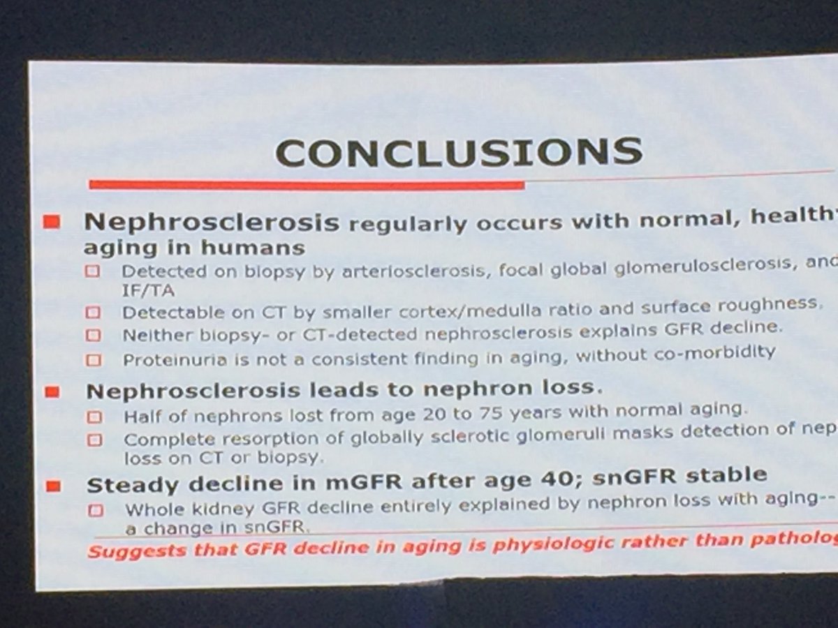 anupamuab's tweet photo. Great talk by ⁦@GlassockJ⁩ at ⁦@IsnconC⁩ on aging and effects on the kidney. ⁦@ASNKidney⁩ https://t.co/QcalDThAsM