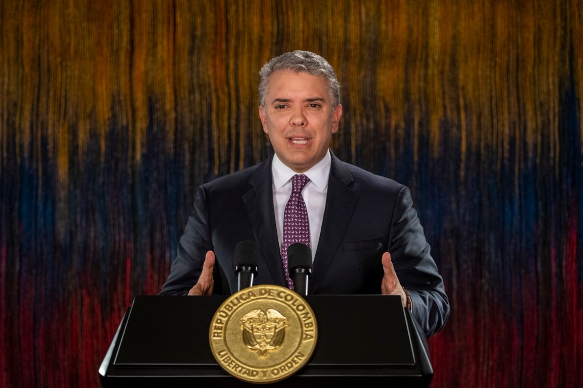 BluRadioCo's tweet photo. #ATENCIÓN | Presidente Iván Duque (@IvanDuque) anuncia conversación nacional invitando a sectores sociales y políticos https://t.co/6WKyAWYWjP https://t.co/3gICbmSe09