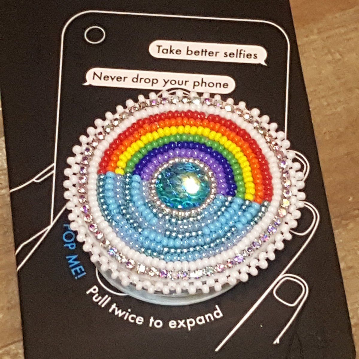 beauxbeautyblog's tweet photo. Rainbow over the water beaded PopSocket with rhinestones in my Etsy shop! https://t.co/pCCFCL5ync #rainbow #pride #beadwork #NativeMade #BuyNative #NativeTwitter #PopSocket #lgbt #lgbtq #lgbtqia #beadedpopsocket #AlaskaNative #FirstNations https://t.co/GP2iTwgMG6 https://t.co/rmKyAEZOJR