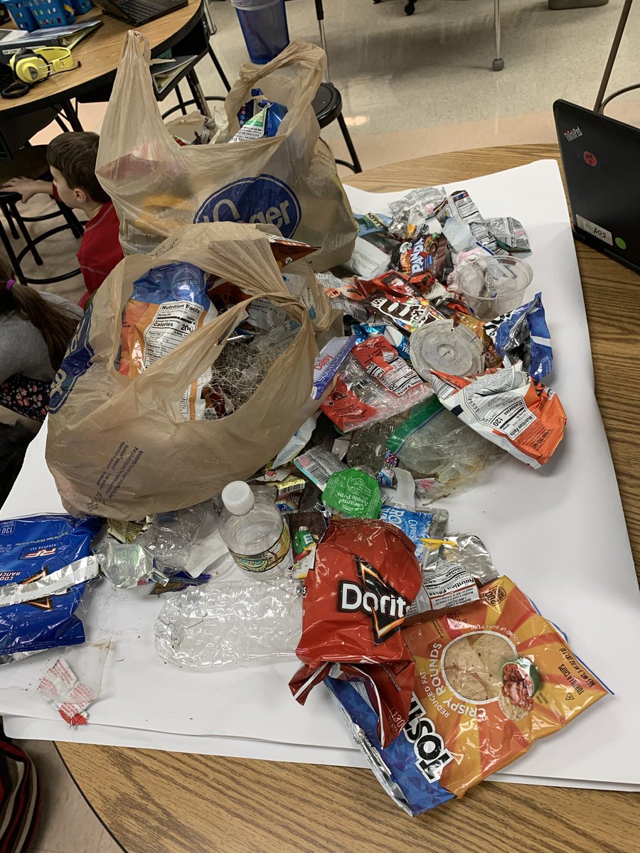 JJplantingseeds's tweet photo. Inspired to make a difference. This is actual trash gathered on our playground. These students in @MrsJessMullen & @jillmhartsock are asking questions, presearching and learning what can they can do. #reallifeproblem #KindnessStartswithME https://t.co/02CJZEABVj