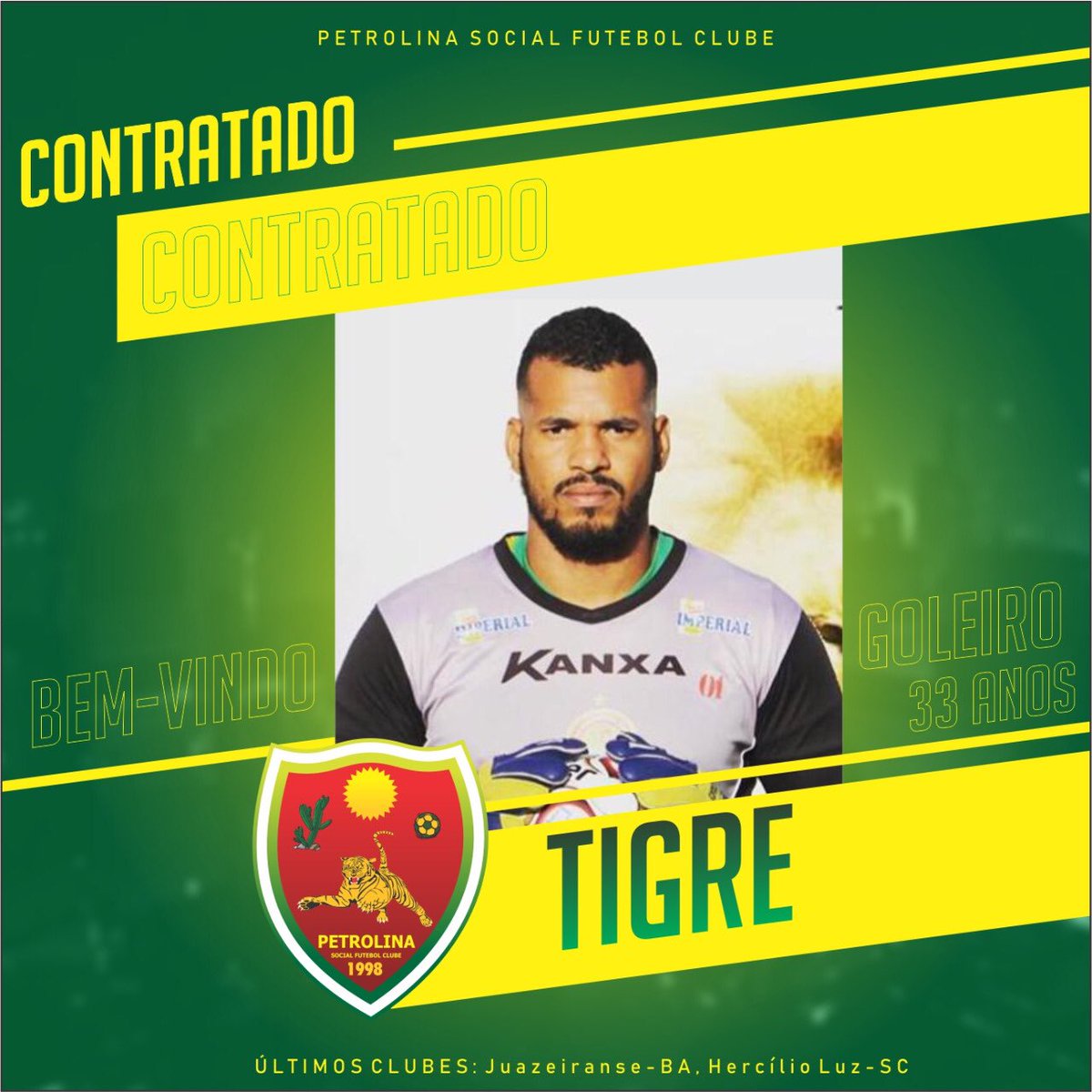 FECHADO COM A FERA 🐯

Vanderson Luiz Rodrigues dos Santos, mais conhecido como TIGRE, será o paredão da Fera Sertaneja na disputa do Campeonato Pernambucano 2020.
