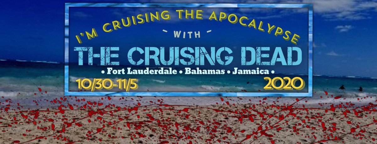 CruisingDead's tweet photo. Let your fellow #WalkingDead Family and Friends know your cruising with the Cruising Dead 💀 next fall by adding this banner to your #Facebook Page 
BOOK NOW! https://t.co/rnvOLfWjAZ https://t.co/K9h7pfwEpS