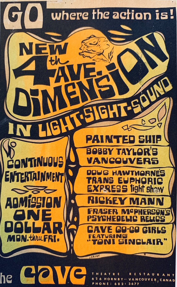 nardwuar's tweet photo. Yes , live  at https://t.co/ZaK7z8Fr33 interviewing @TheAaronChapman about his new book about Vancouver Clubs called ‘Vancouver After Dark’ ! The Cave on Hornby Street is profiled !Doot doo ! https://t.co/0Fv4P860sw