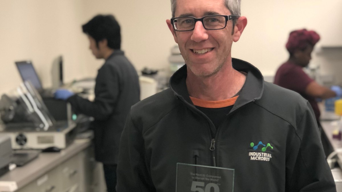 iMicrobesInc's tweet image. We&apos;re honored to be selected by Biofuels Digest as one of 2019&apos;s &quot;NEXT 50 Companies to Disrupt the World&quot;. Thanks, Jim Lane, for seeing our potential to disrupt the world using methane as a feedstock for chemical production! #BioFuelsDigest @bdigest