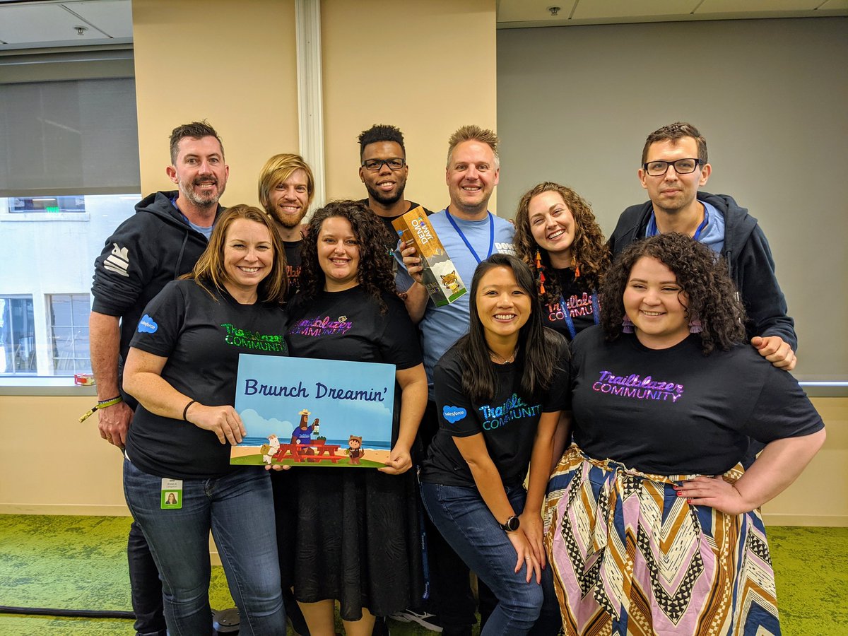 simongascoigne's tweet photo. What a way to end @Dreamforce. @DreamingSYD won the inaugural Brunch Dreamin' #DemoJam Great job by my demo partner @AlekGokiert Thanks team @trailhead and team @appexchange! #DF19 #TrailblazerCommunity https://t.co/K50wZSZRxc
