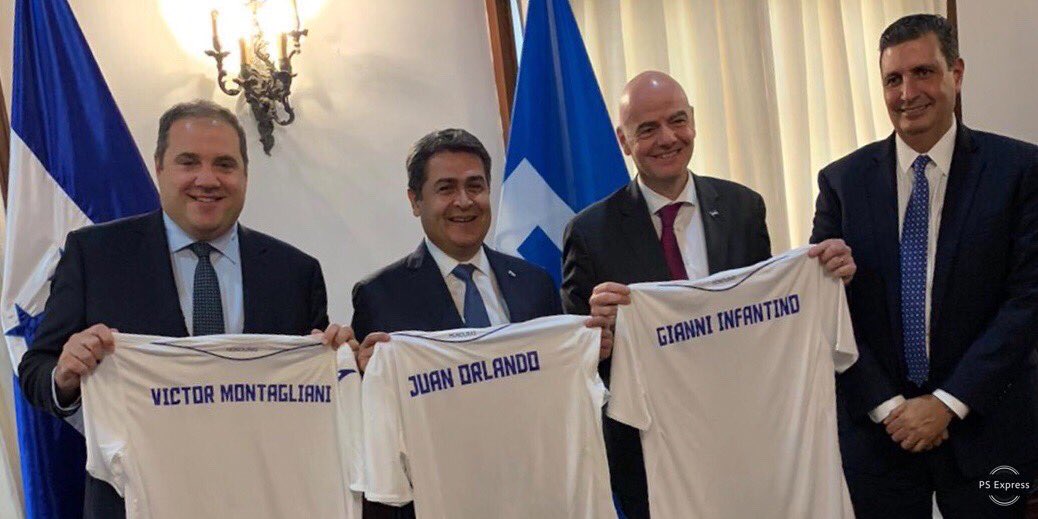 VicMontagliani's tweet photo. Great to see football’s impact during a visit with FIFA President Gianni Infantino to 🇨🇷🇸🇻 🇭🇳 🇹🇹. The investment in infrastructure, governance and competitions through FIFA Forward and One Concacaf shows strong results. We expect more growth and success in the region https://t.co/dcwNs1RXBu
