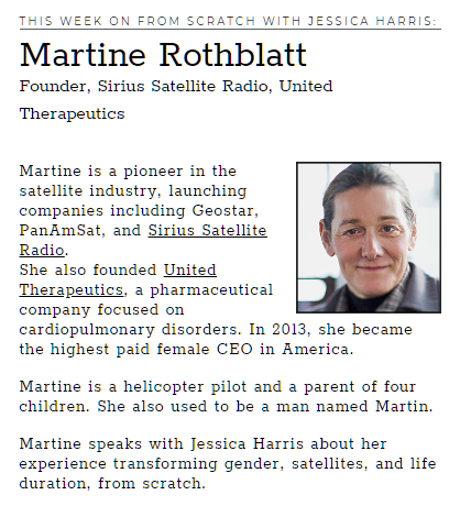 Martine Rothblatt, founder of <a href="/SiriusXM/">SiriusXM</a> and United Therapeutics, became America's highest paid female CEO in 2013. bit.ly/1G0nfyO