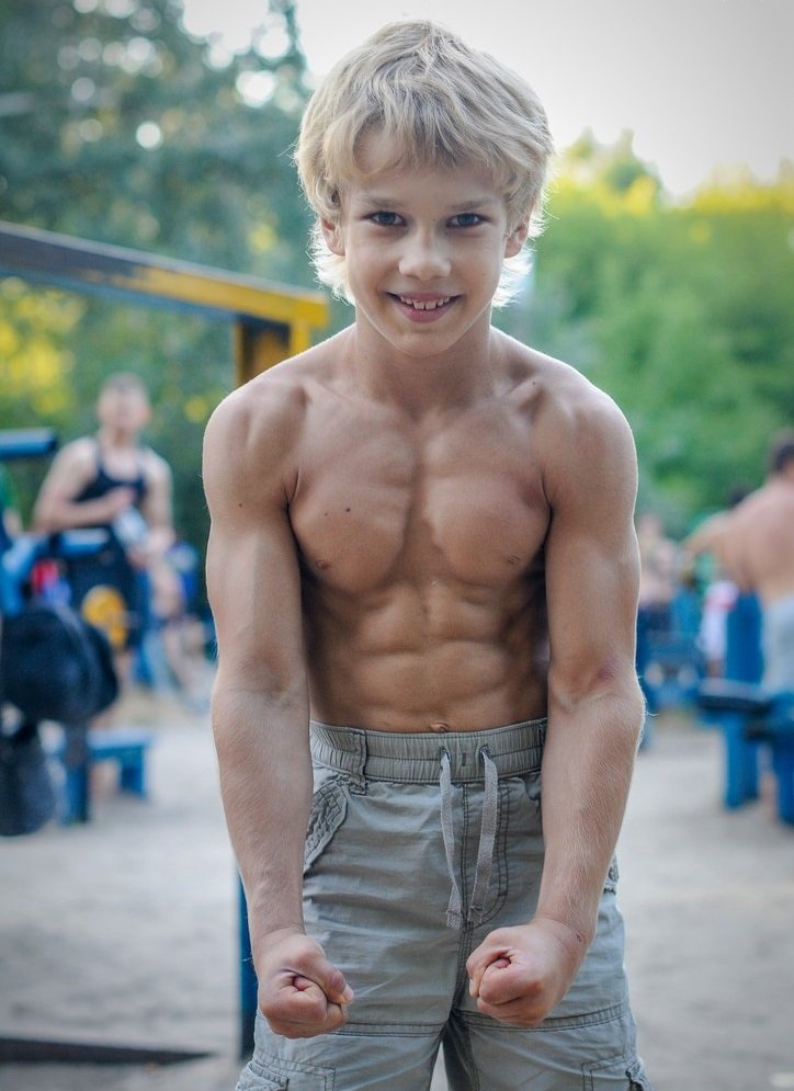 Ripped Kids Abs