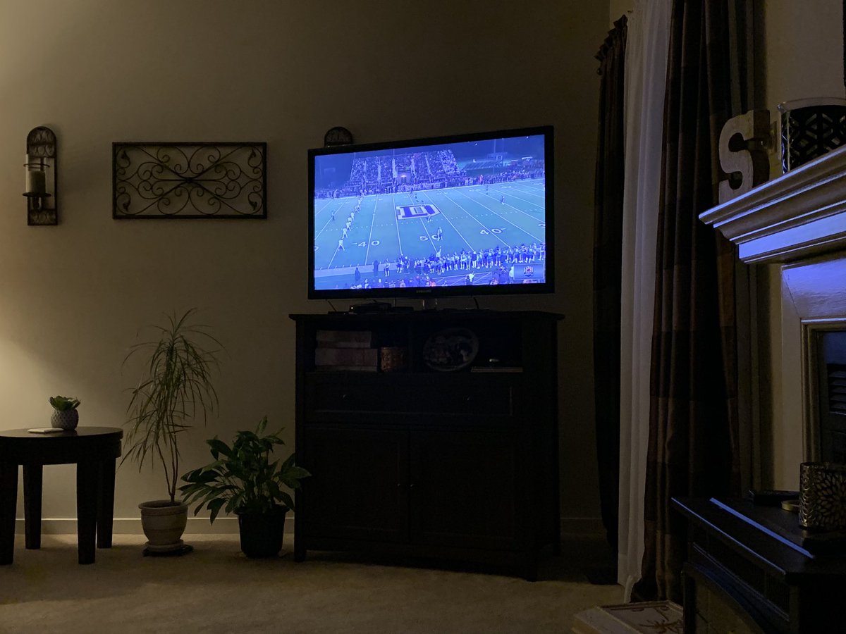 Gave my ticket for tonight’s <a href="/Whippetfootball/">Whippet Football</a> district championship game to a student who couldn’t purchase one, so I’m watching from the comfort of (Mom’s) home. Love it when these games are streamed! Go WEST!