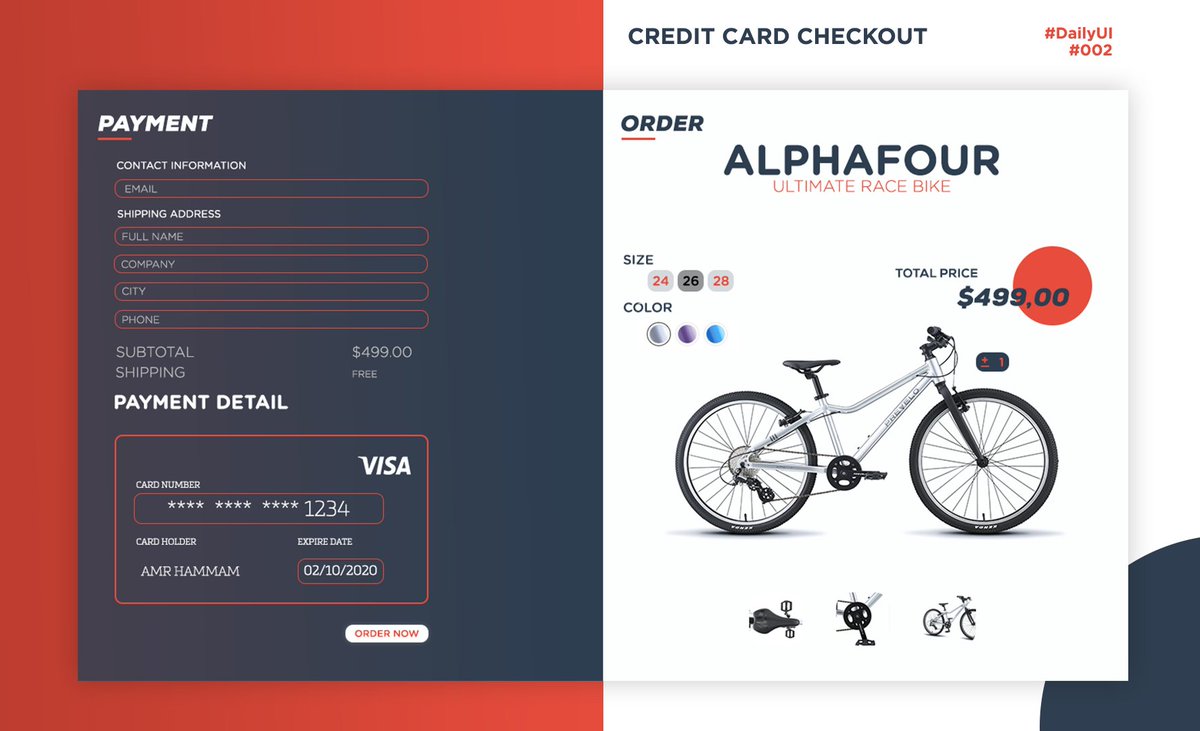 amrhammamm's tweet photo. Daily UI challenge 002.
#DailyUI #Daily_challenge
#dailyui #uidesignerlife #uidesign✅ #uidesigns #uidesignlife #uidesignstudio #uidesignspattern #uıdesign #uidesigner #uidesignstudios #uidesignlab #uidesigners #uidesignpatterns #uidesigne #uidesignpro https://t.co/hjrSVrWkZI