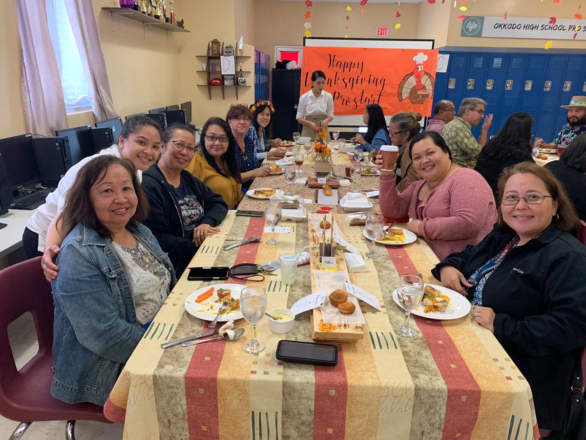 OkkodoProstart's tweet photo. Gobble Gobble! Happy Thanksgiving from Prostart, to YOU! We are thankful for your support in joining us for our Thanksgiving Luncheon. Have a wholesome Thanksgiving everyone! 🦃🍁🍂#ohsclosertogether https://t.co/aLryny9AuY