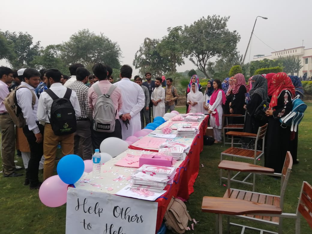 YEScommunityUO's tweet photo. An awareness for BREAST CANCER and fund raising  campaign for @pinkribbonfound was held in university of okara which was organized by @YEScommunityUO.

@pinkribbonfound

#pinktober
#pinktest
#PinkBall
#YES_Community
#UniversityofOkara
#PINK_DAY
#PINKTOBER
#Norway

1/n https://t.co/OqMFj969SV