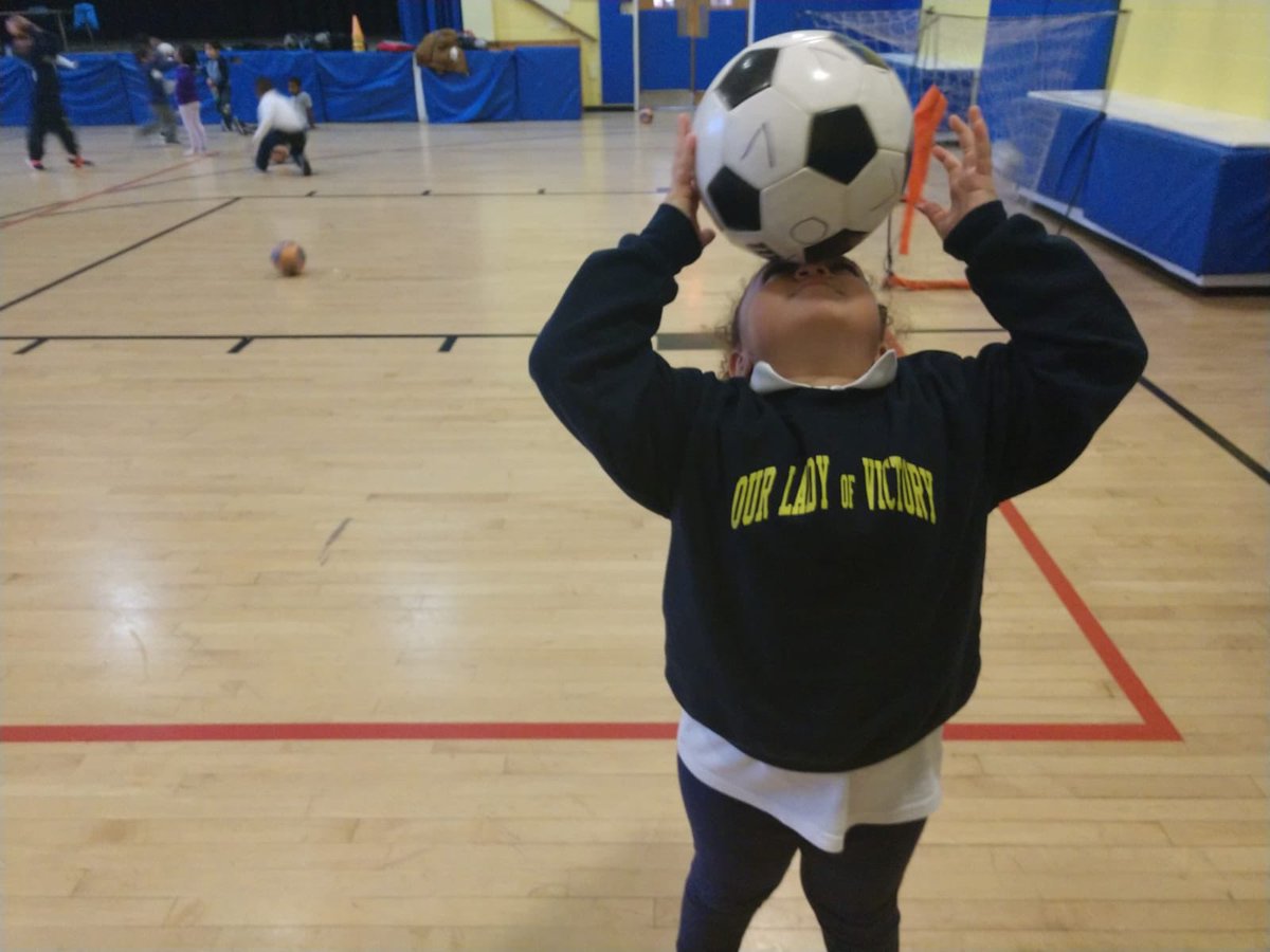 OLV_afterschool's tweet photo. Soccer club are learning to balance the ball #neckstall #headstall @OLV_School_MtV @OLV_AP_CMoreira @ArchNY_Schools @CWCatholicSchls https://t.co/aL3Kwe1peI