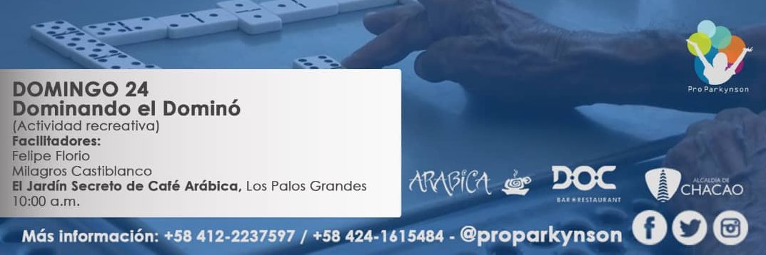 Proparkynson's tweet photo. Está iniciativa será llevada a cabo por el instructor Felipe Flores
📅 Domingo 24 de Noviembre 
🕐10:00 am
📍Jardín Secreto del Café Arábica, ubicado en los Palos Grandes, Chacao.
 ¡LOS ESPERAMOS! 🎊🤪
.
#EveryVictoryCounts #ayudasocial #Parkinson #parky #Bienestar #proparkinson https://t.co/LAlbgTHMZE