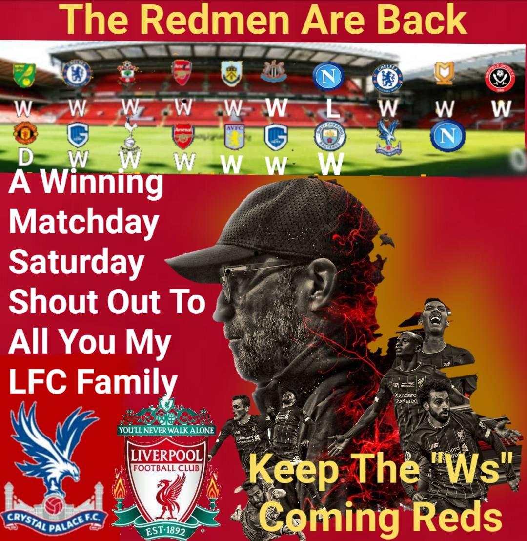 francisja2607's tweet photo. @LeroyEdwards8 @E82_ACPillay @SuePeace1 @marcialynnjones @Blast52Drummer @betyzapi @AJYNWALFC @andyliverbird @jasperlfc @Kenyankop @micheletweet53 @Mick2304mick @nattyroons @robertstainthor @Henry26th_LFC @joanne_argent @red_half @Rockslashjeffry @tonya051073 @traceymoore100 Right Back At You Leroy My Fellow LFC Redโฝ๐โฝ A Wonderful Winning Matchday Saturday For You And Yours M8โฝ๐โฝ
#WeAreLFCAndWeNEVERWalkAlone #CPFCvLFC #KEEPTHEWsCOMINGREDS https://t.co/VpDgkoMxbG