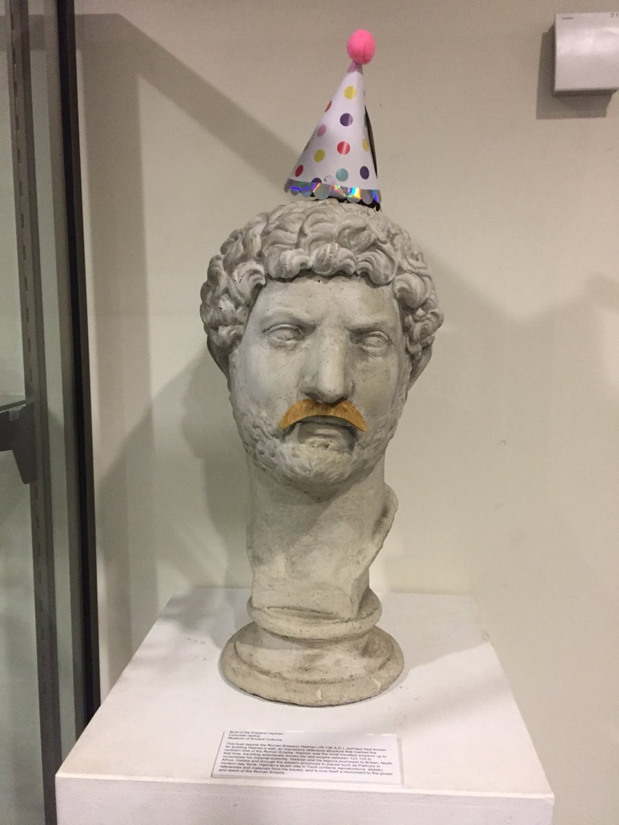 Yesterday, we celebrated our museum champion <a href="/DeanMcmah/">Dean McMah</a>’s birthday!!! Once again Hadrian was in full swing - a real party boy that one! 

#noartefactswereharmedinthemakingmakingofthis