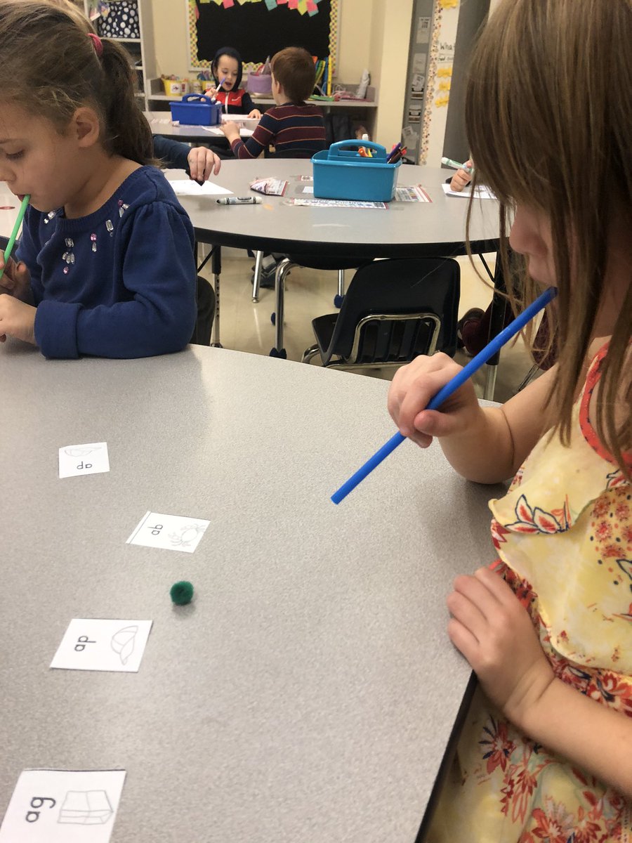 MissMooresClass's tweet photo. Today we made practicing our word sorts extra fun by showing a picture from the sort, then blowing a puff ball to the correct sound or word family! It was such a hit! @BrownsvilleES https://t.co/Iav3GzMbzt