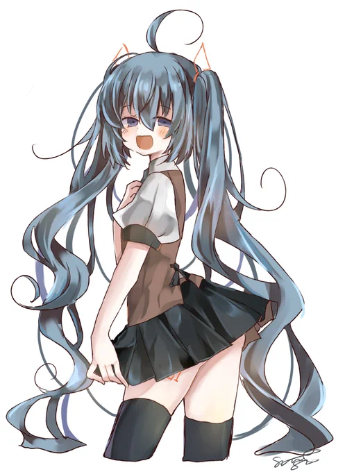 ミクさん落書きまとめ #VOCALOID #初音ミク https://t.co/4Gwx7i0Fa1 