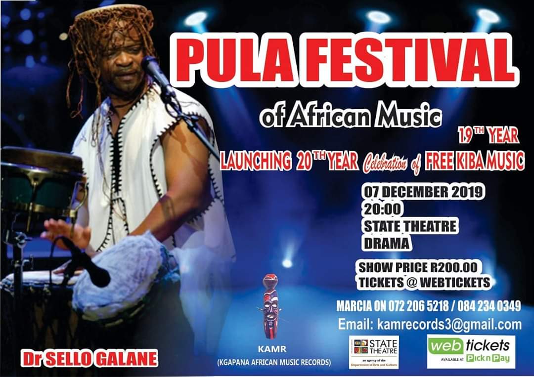 #PulaFestival2019

14 Days to go

Did you know?

Booklets of Free Kiba albums are published as sources of reference with detailed information on definitions, explanations, and teachings. 
Let's embrace our own, hoist high the flag of freeing the African drum, folklore &amp; dance.