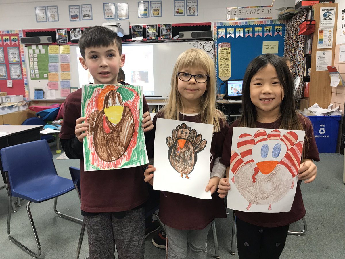 MrsWeller64's tweet photo. Directed drawing of a turkey! Happy Thanksgiving!  🦃 https://t.co/PFOWun8SUp