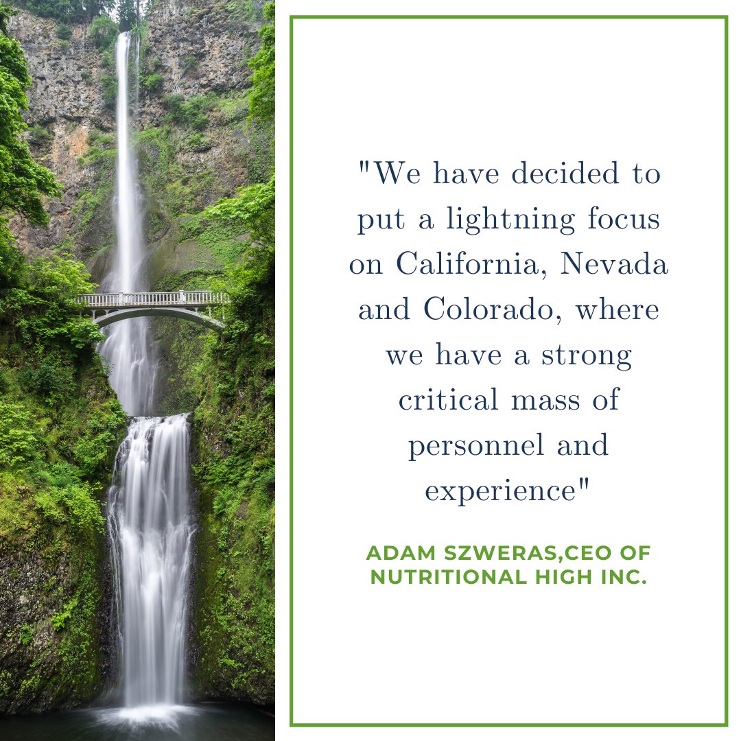 NutritionalHigh's tweet photo. Instead of trying to hit all 51 states at once, we remain focused on a select few that are leaders in the industry.
#CannabisCommunity #CEO #Expansion #Growth  #California #Nevada #Colorado https://t.co/bfkIVrGIQ5