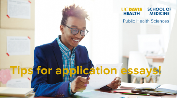 UCDavis_PHSEDU's tweet photo. How about some tips for application essays?!
Be explicit in addressing why you are pursing graduate training in #PublicHealth, what in your background and experiences has lead you on this path?
More tips: https://t.co/tBtBpH0rBP
#UCDavisGGPHS @UCDavisGrad https://t.co/Wcvqr8uu52