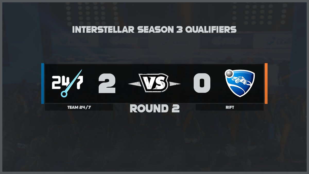 Team247RL's tweet photo. After a easy bye round, we played Rift in the second round. GGs to them. 

Current Round: Round 2

Tournament: Interstellar Season 3 Qualifiers

Roster: @BaynocLUL @bondbrotherrl @tvSwiftty https://t.co/P2Od6Yfer0