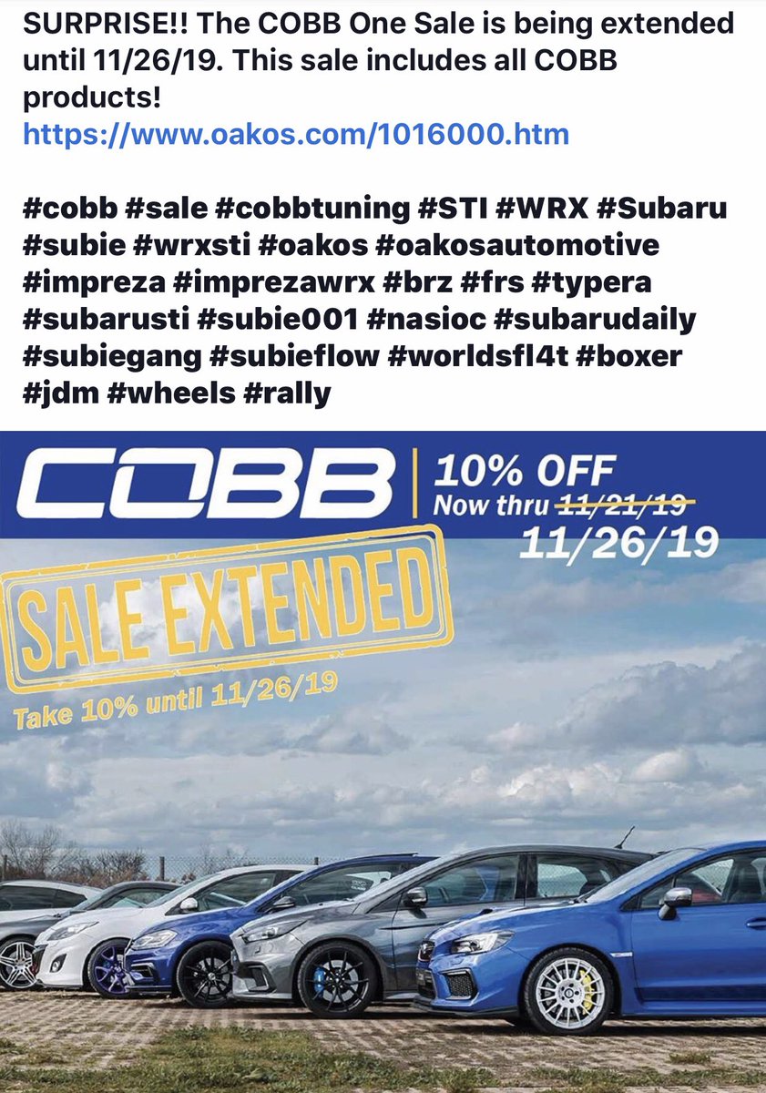 OAKOS's tweet photo. ⁦@COBBTUNING⁩ https://t.co/5iDCuPEgxF