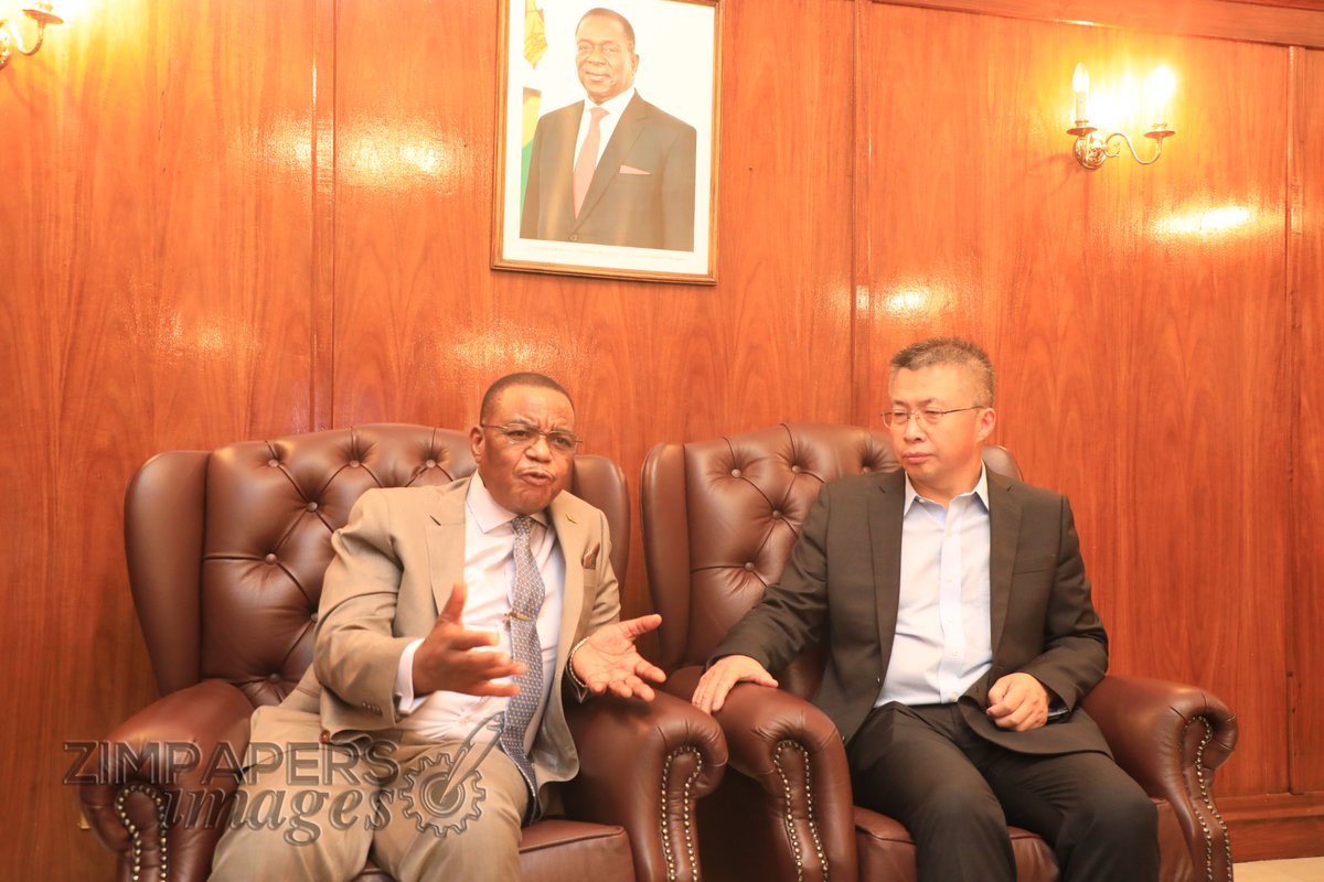 Vice President Constantino Chiwenga speaks to China's Deputy Ambassador to Zimbabwe, Mr Zhao Baogang upon his arrival at RG Mugabe Inter Airport this morning, Nov 23, 2019.-(Pics by Tawanda Mudimu)
<a href="/HeraldZimbabwe/">The Herald Zimbabwe</a> <a href="/SundayMailZim/">The Sunday Mail (Zimbabwe)</a> <a href="/williamchikoto/">William Chikoto</a> 
@ZTNnews <a href="/SundayNewsZimba/">Sunday News</a>