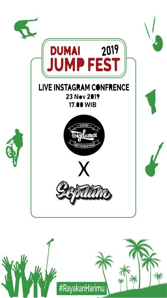 sepdum's tweet photo. Jam 5 sore nanti kita love streaming untuk event DJF 2019 besok, kalau ada yang mau ditanyakan silakan tanya disini, nanti kita jawab pas live di Instagram. 😎 https://t.co/6iSpWM9uVF