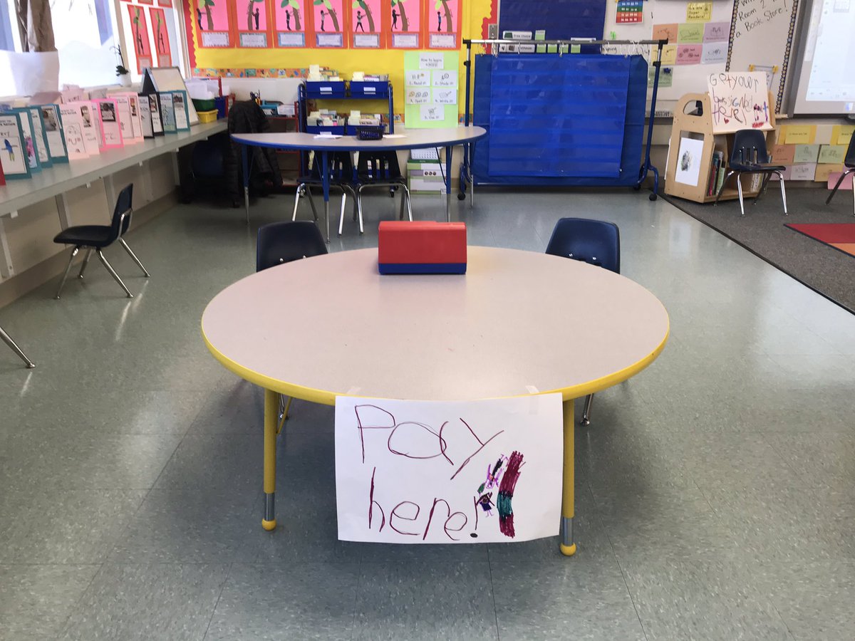 getfoleycharged's tweet photo. Our Show and Tell Writing Unit came to an end today with a Bookstore Celebration! The students had designated book store roles and also had the opportunity to sign books! #tcrwp #writersworkshop #publishingparty #MabelandFriendsBookStore https://t.co/2Is6PoRuWS