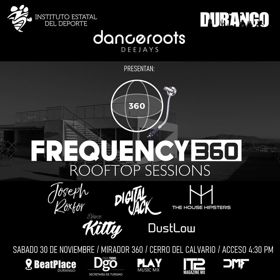 DancerootsDjs's tweet photo. 🌐 █ █ FREQUENCY 360 █ █ 🌐
Boletos disponibles del 25 al 29 de Nov.
SÁBADO 30 DE NOV / 5PM
@TurismoDurango @TurismoDurango #IED #Durango #Roftop #Djset #housemusic #Dgo #djlife #electronicmusic #Noviembre #Calvario #Deejays #techhouse #Electrohouse https://t.co/jpOcWCa2YD