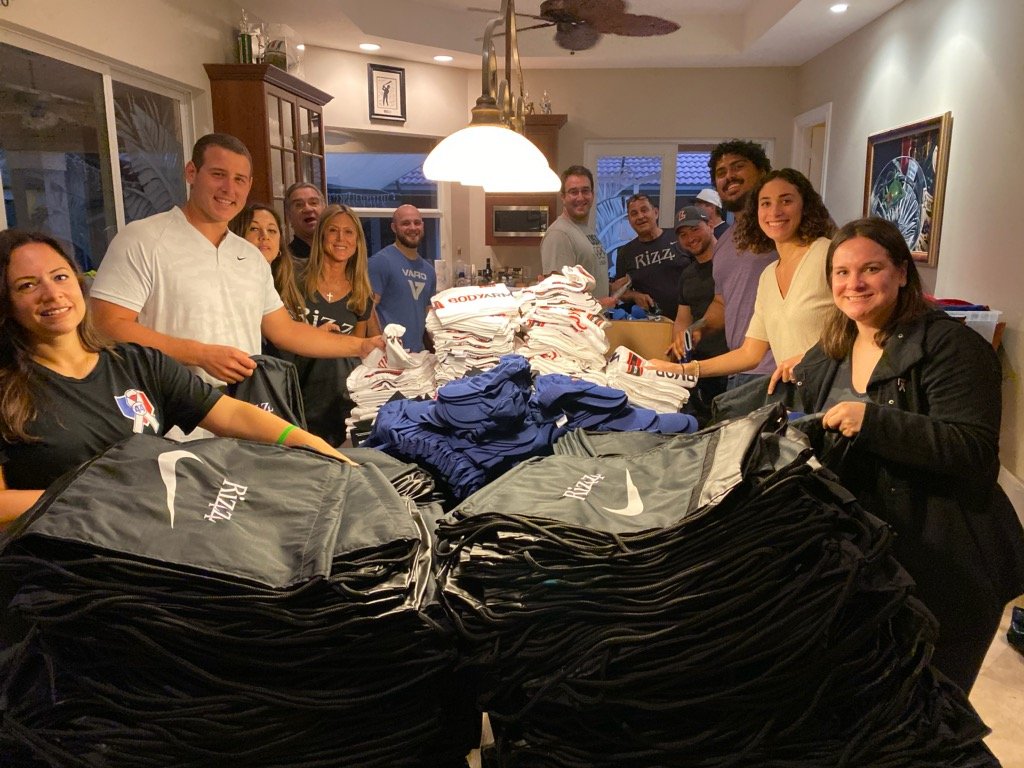RizzoFoundation's tweet photo. Its here!!! The 8th Annual Walk-Off for Cancer. Thanks to all our volunteers who helped us pack the bags tonight! 
@GallagherGlobal @gbtpa https://t.co/8TVBQnqD1K