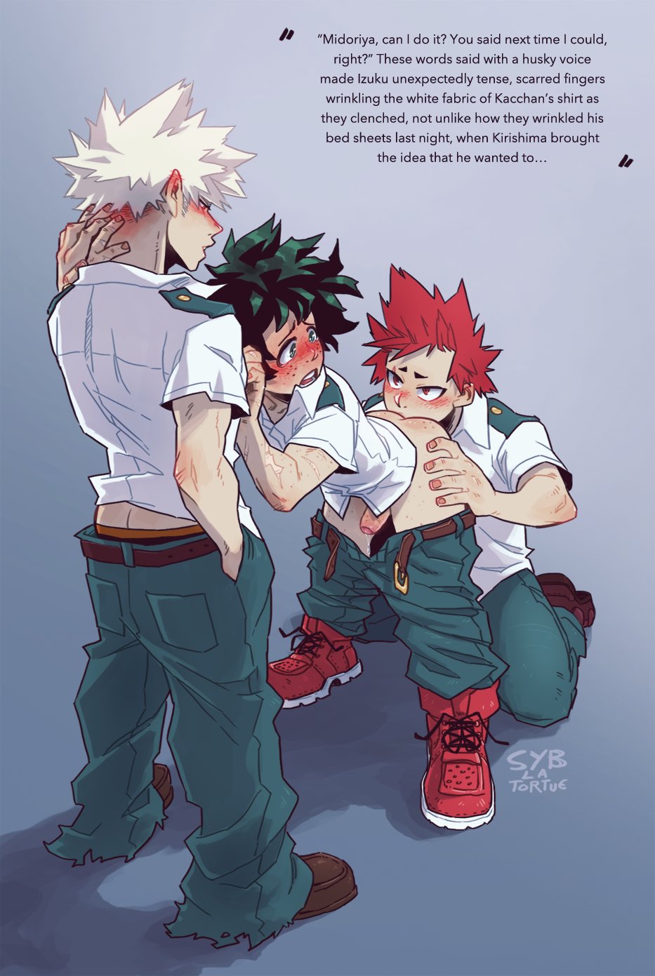 “with me, KiriBakuDeku comes in trilogies, always. this is a little collect...