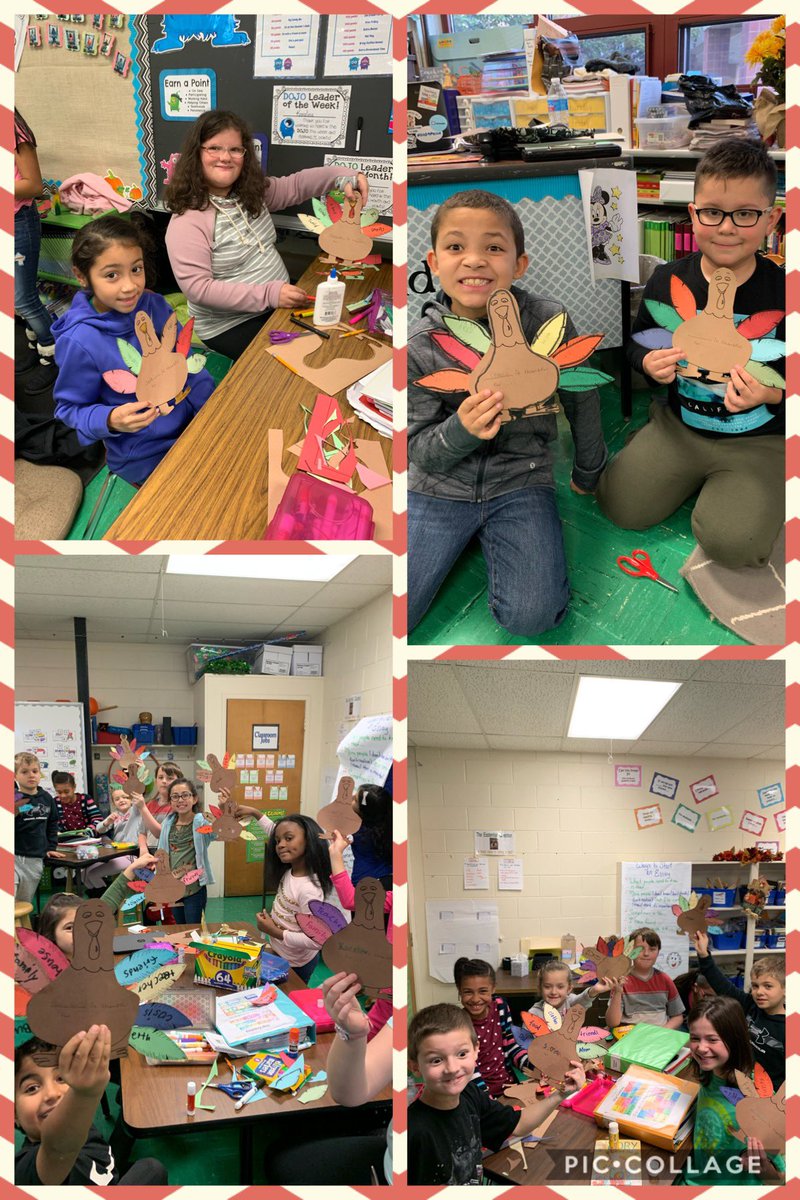 ncaldwell21's tweet photo. Thankful turkeys with our buddies!! @lwhite1966 @BrodnickiSchool #D109Pride https://t.co/QxkYhiViiw