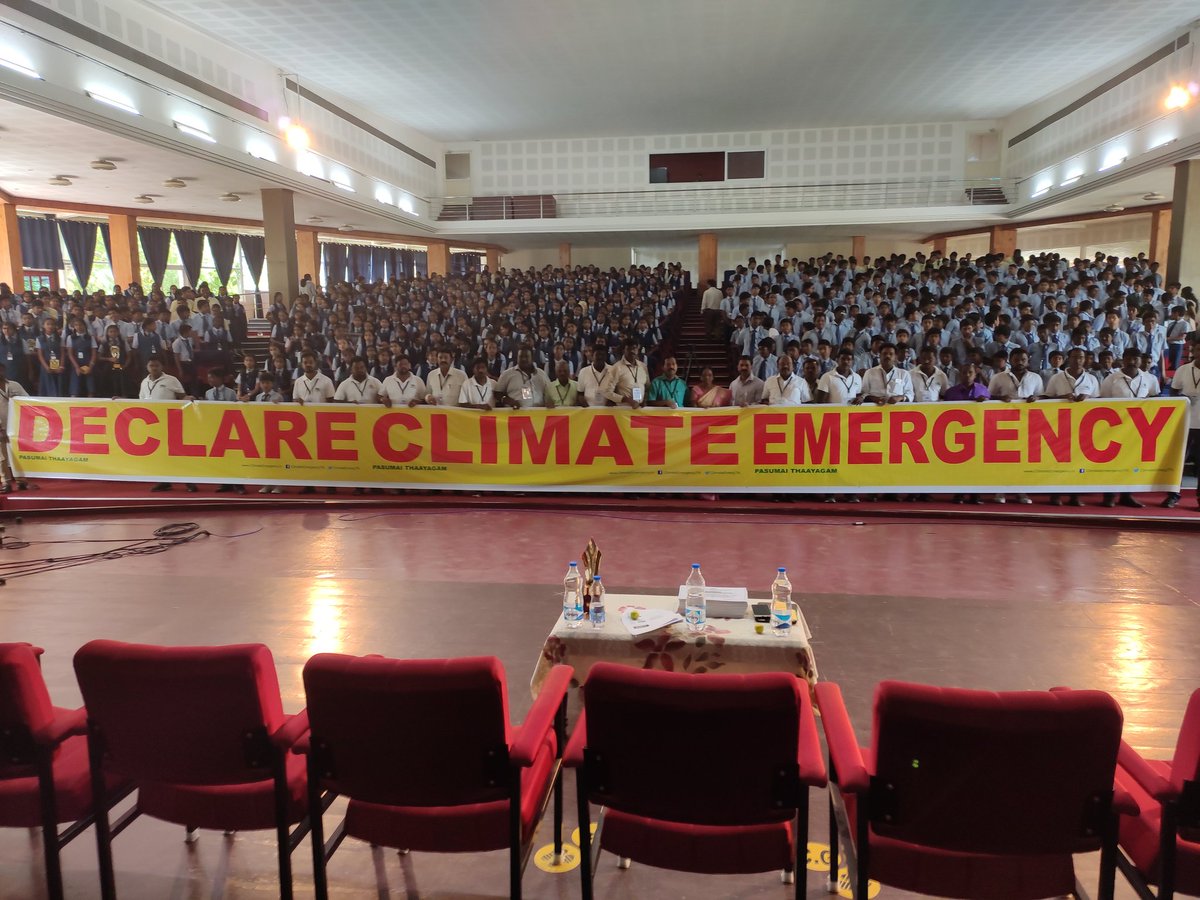 PasumaiEarth's tweet photo. Climate Awareness Action by #PasumaiThaayagam to educate our youth about the climate crisis during #24HoursofReality @ Hosur #TamilNadu #India
@ClimateReality @algore #ClimateEmergency #ClimateAction #ClimateChange #ClimateCrisis #TruthIntoAction #LeadOnClimate #FridayForFuture https://t.co/nWLRUnpyQc