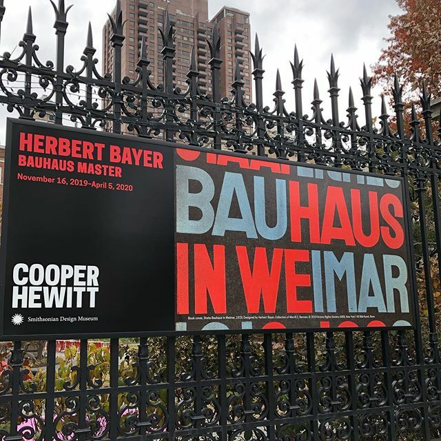 Come see Herbert Bayer this weekend <a href="/cooperhewitt/">Cooper Hewitt</a> ift.tt/2XEOnBU