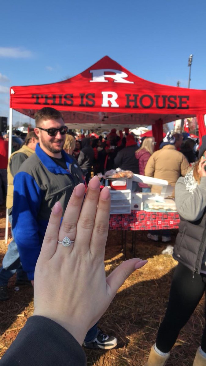 nursemegg's tweet photo. #RutgersLife when your daughter gets engaged at the 2018 tailgate..wedding 2020 https://t.co/0dRjuRfHOf