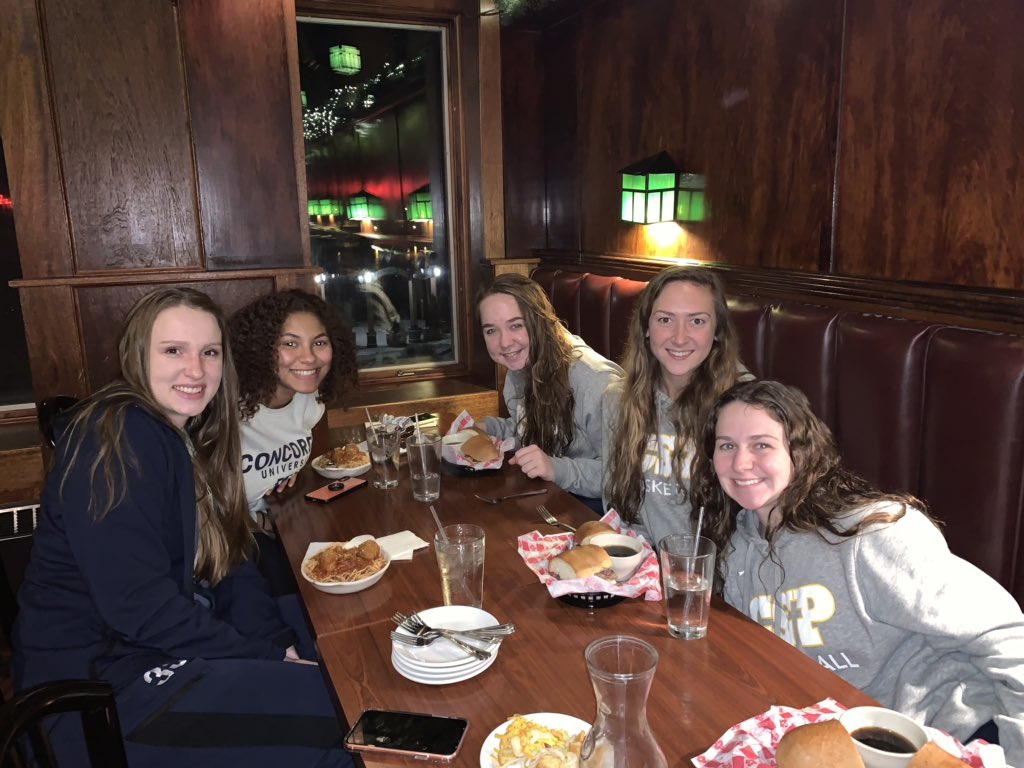 SheilaHanson16's tweet photo. The “Lady Bears” @CSPBearsWBB had a nice win tonight over Michigan Tech! 🏀We enjoyed a great celebratory dinner at The Ambassador after the game! #BeGolden #CSPBears https://t.co/R4xr0N0qd8