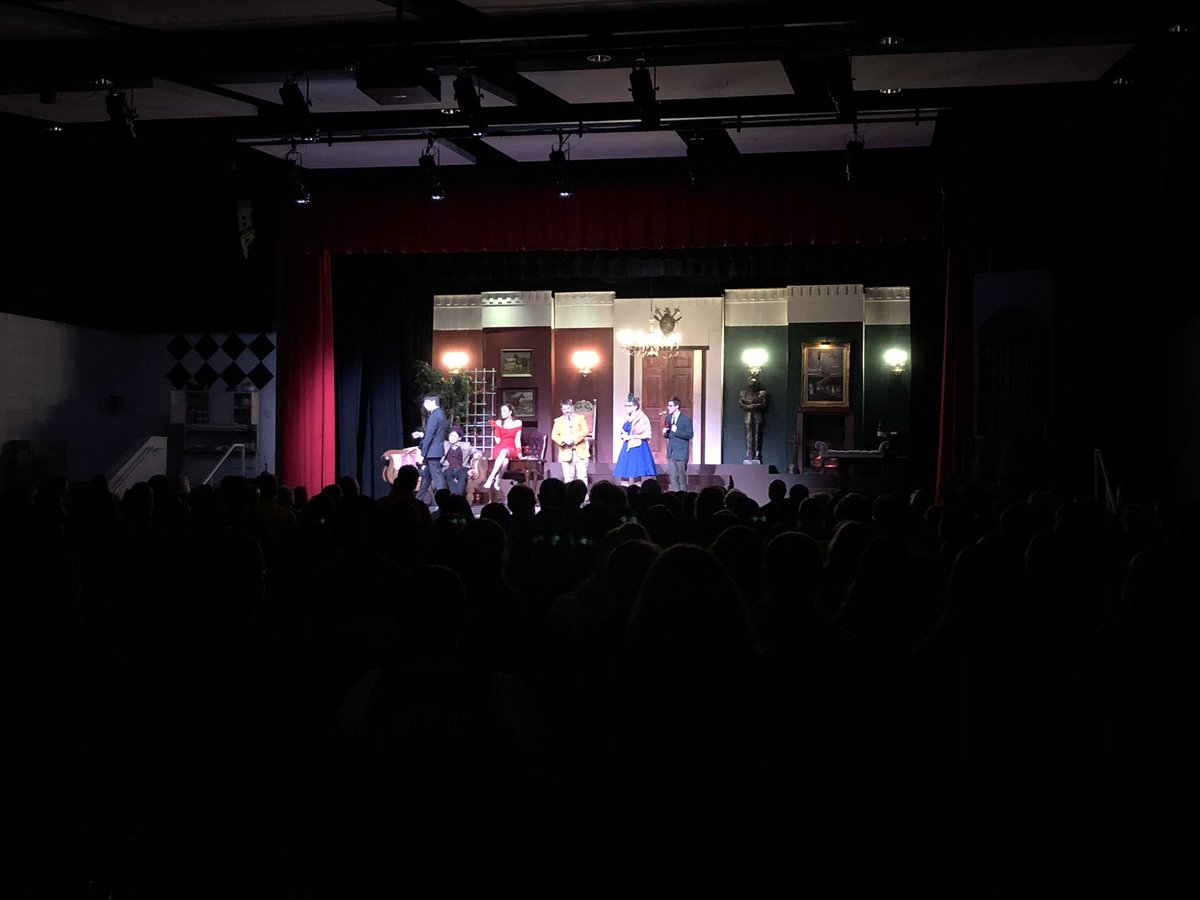 HGPTheater's tweet photo. Incredible opening night of CLUE! Don’t worry - you have two more chances to check it out - Saturday at 7 and Sunday at 2. #ClueOnStage #HGPDrama #ThinkTheater #ThinkGhost https://t.co/h0x0Px4BAH