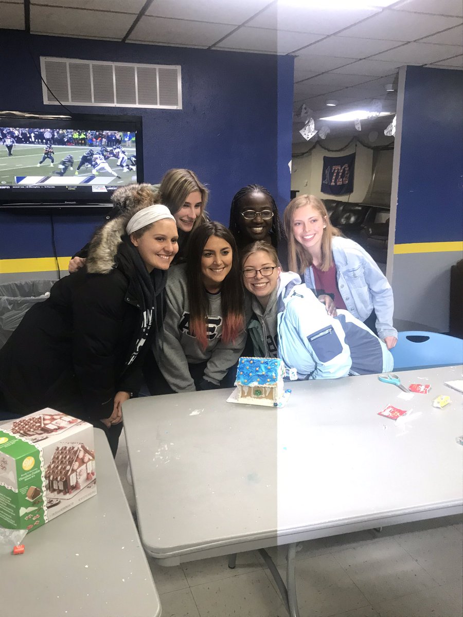 ATO_Albion's tweet photo. A successful philanthropy concluded with Santa getting a pie to the face! Thank you to all those who came and participated and a shoutout to our gingerbread contest winners! https://t.co/1ythC9ffOz