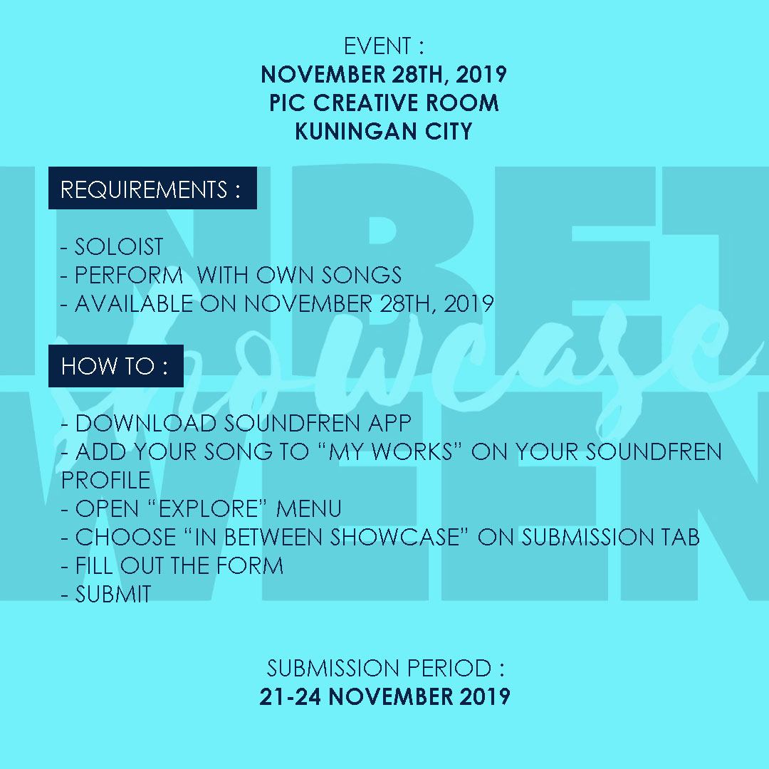 I AM looking for a performing act!⁣
⁣
Lewat <a href="/soundfren/">Soundfren</a>, dengan senang hati saya akan menerima karya-karya kalian. Kalo cocok, kalian bakal perform di Konser saya tanggal 28 November nanti! Buruan submit ya! Besok terakhir!⁣
⁣
#InBetweenShowcase #Soundfren #GabrielMayo