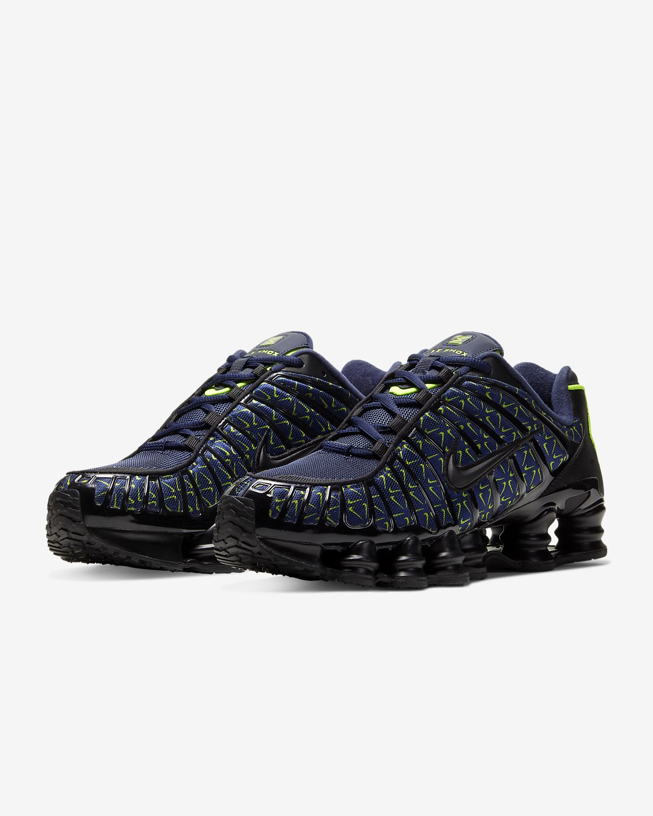 nike shox tl obsidian volt